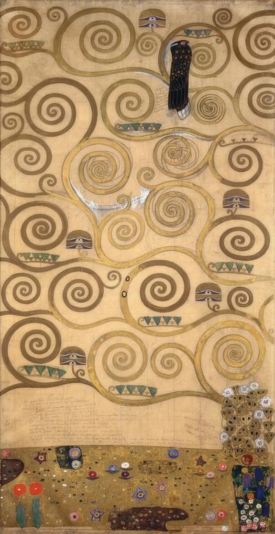 The Tree of Life (left inner part) by Gustav Klimt